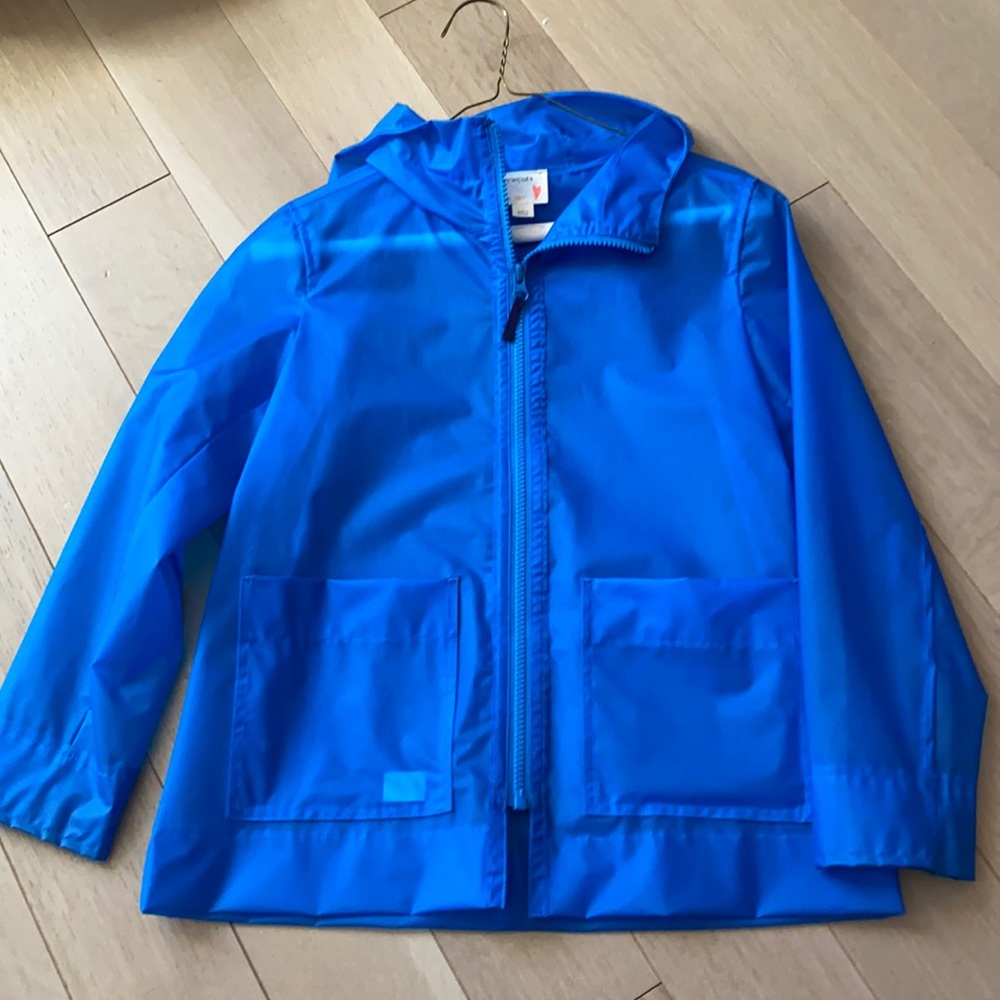 crewcuts blue rain coat